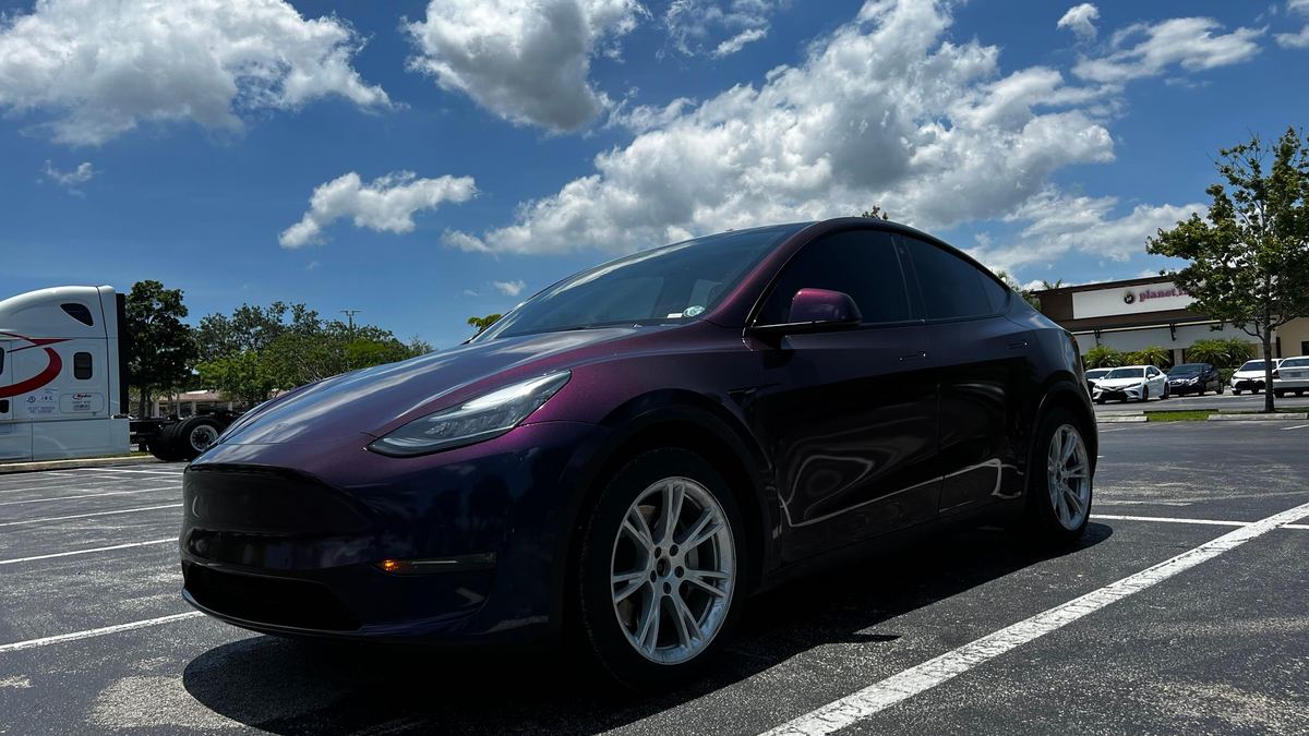 2021 Model Y Long Range (Tesla) from the RoboRide fleet